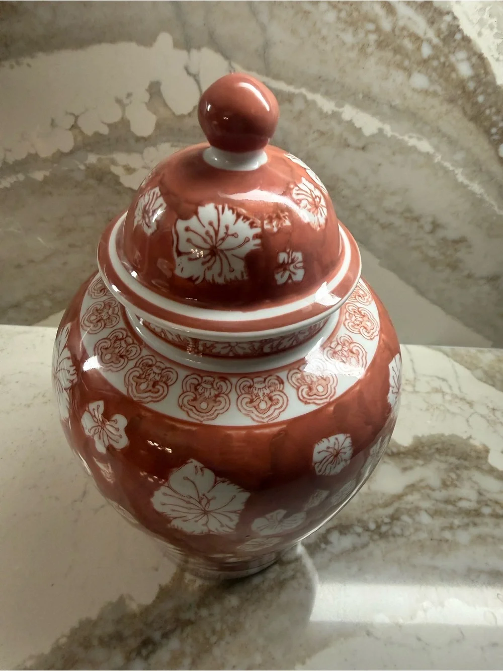 Beautiful 12” High Temple Jar w 4” Diameter Lid that fits perfectly on top!